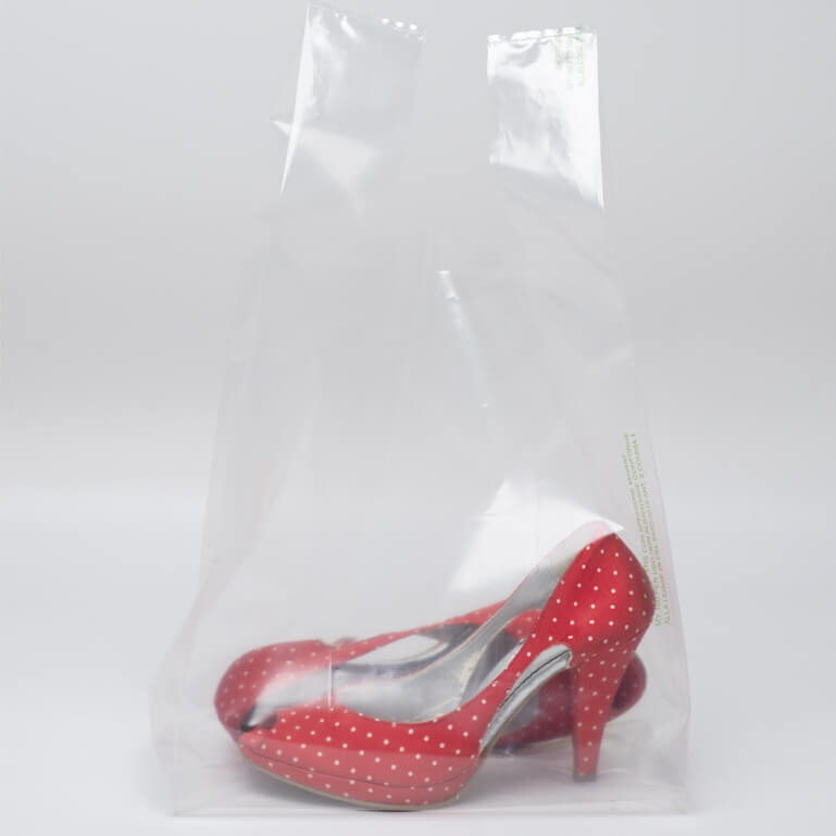 Buste trasparenti per scarpe con manici